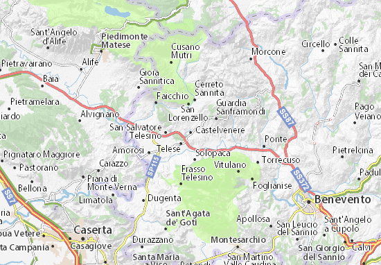 Karte Stadtplan Castelvenere