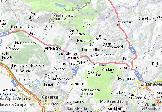 Mapa San Salvatore Telesino