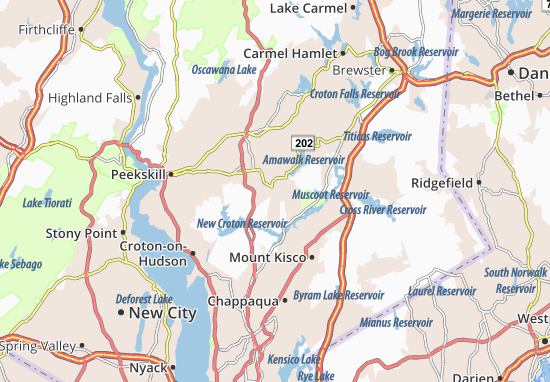 Mapa Yorktown Heights
