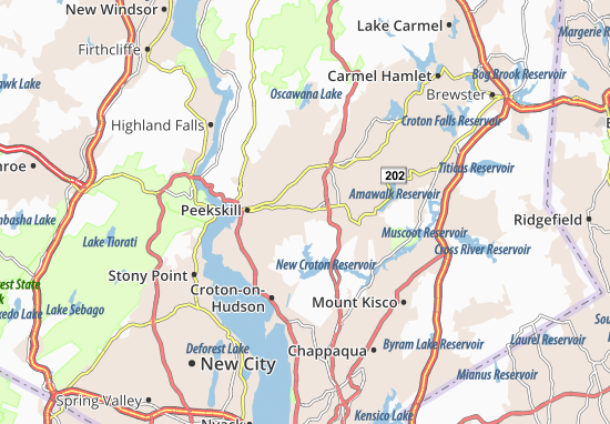 Karte Stadtplan Crompond