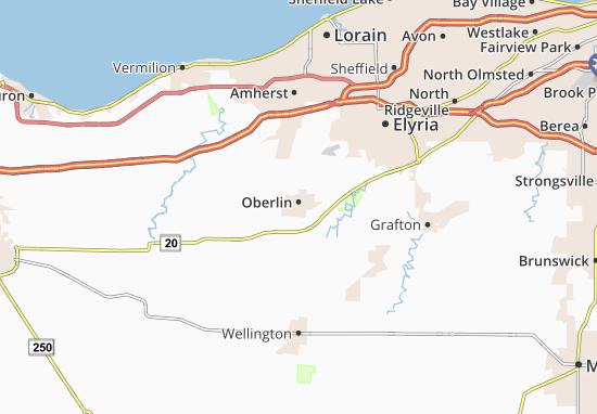 Mapa Oberlin