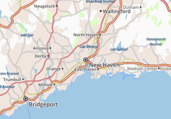 Karte Stadtplan New Haven