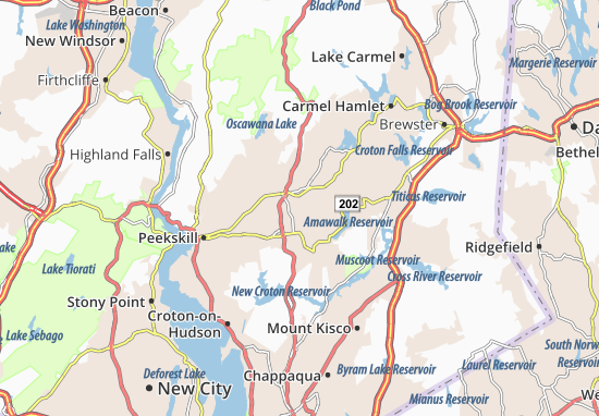 Karte Stadtplan Jefferson Valley-Yorktown