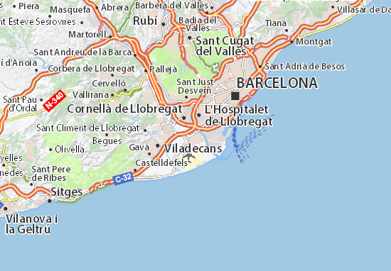 El Prat de Llobregat Map