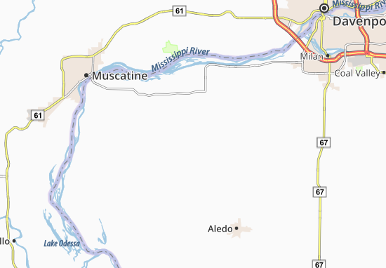 Karte Stadtplan Buffalo Prairie