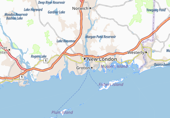Mapa New London