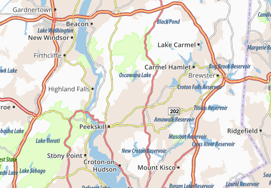 Karte Stadtplan Putnam Valley