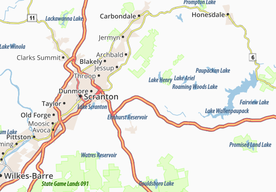 Karte Stadtplan Mount Cobb