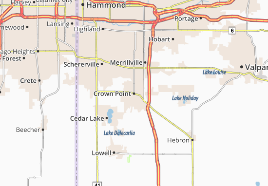 map of crown Crown Point Map Detailed Maps For The City Of Crown Point map of crown