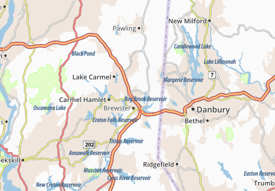 Karte Stadtplan Brewster Hill