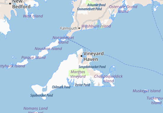 Karte Stadtplan Vineyard Haven