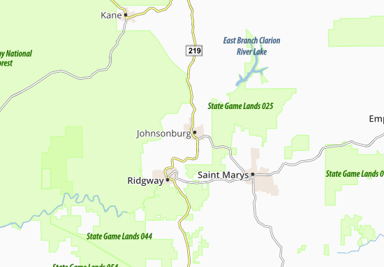 Mapa Johnsonburg