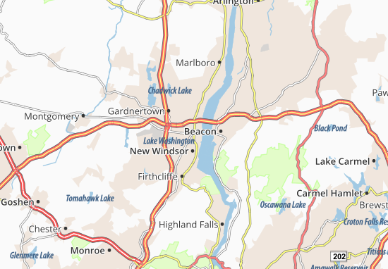 Karte Stadtplan Newburgh