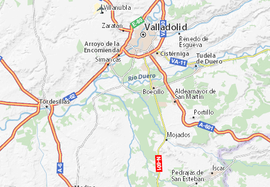 Karte Stadtplan Viana de Cega