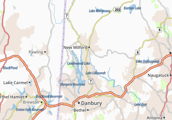 Karte Stadtplan Lanesville