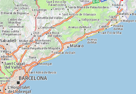Mapa Mataró