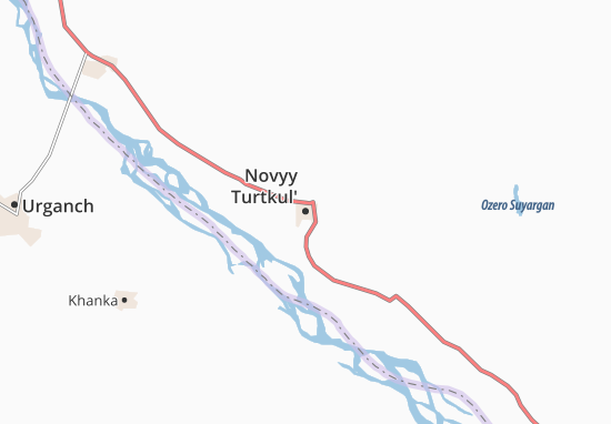 Kaart Plattegrond Novyy Turtkul&#x27;
