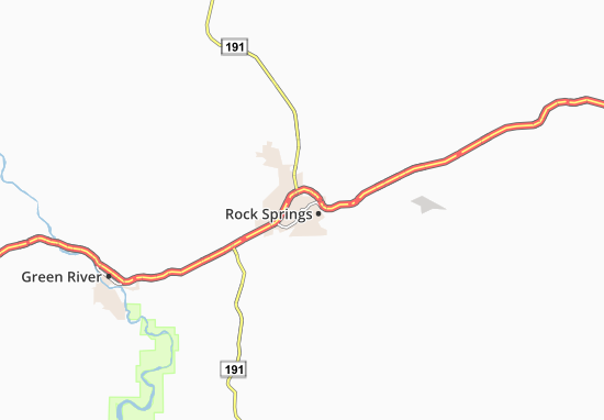 Mapa Rock Springs