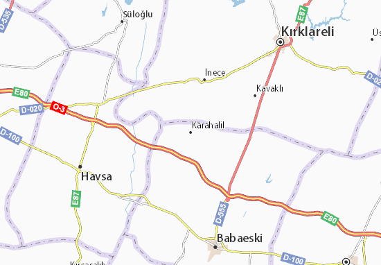 Mapa Karahalil