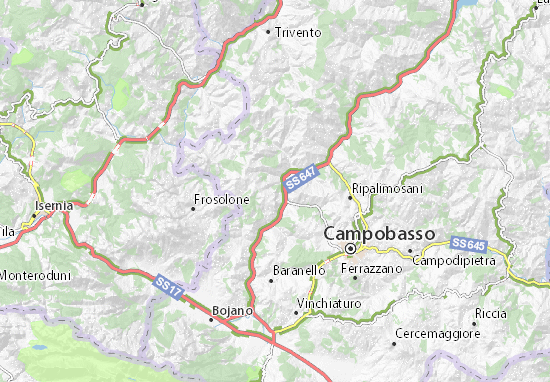 Castropignano Map