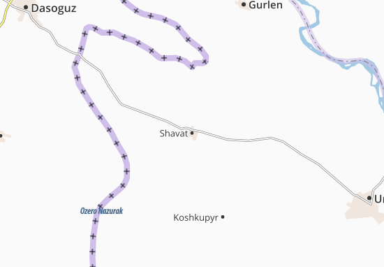 Kaart Plattegrond Shavat