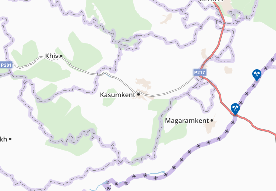 Kasumkent Map
