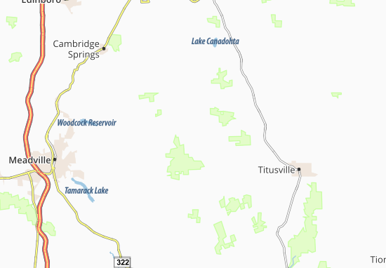 Karte Stadtplan Townville