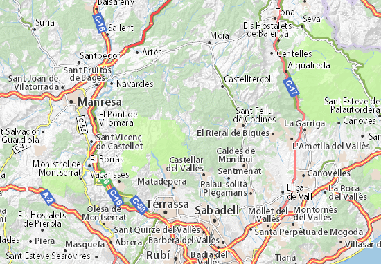 Karte Stadtplan Sant Llorenç Savall
