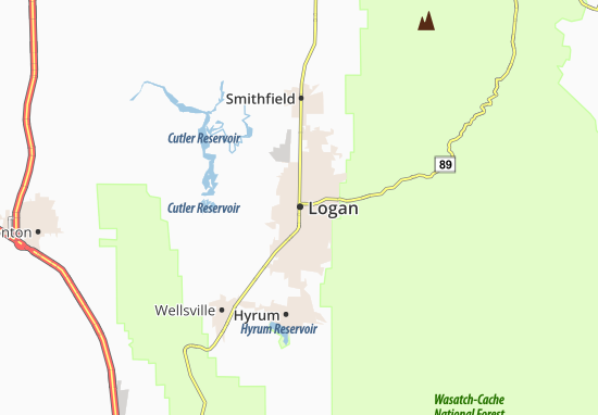 Karte Stadtplan Logan