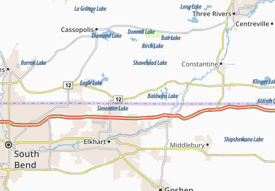 Karte Stadtplan Kessington