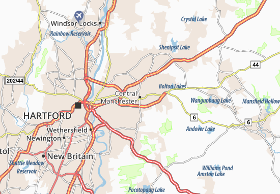 Karte Stadtplan Central Manchester
