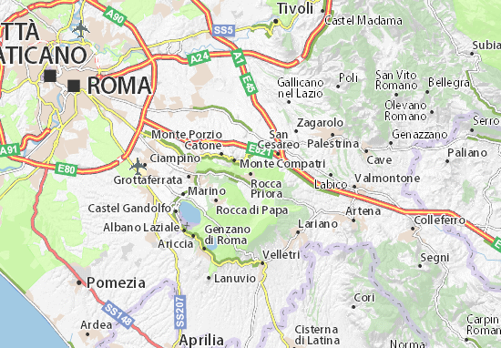 Mappe-Piantine Rocca Priora