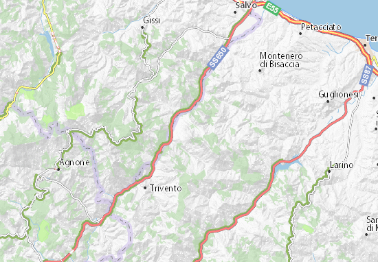 Mapa Montefalcone nel Sannio