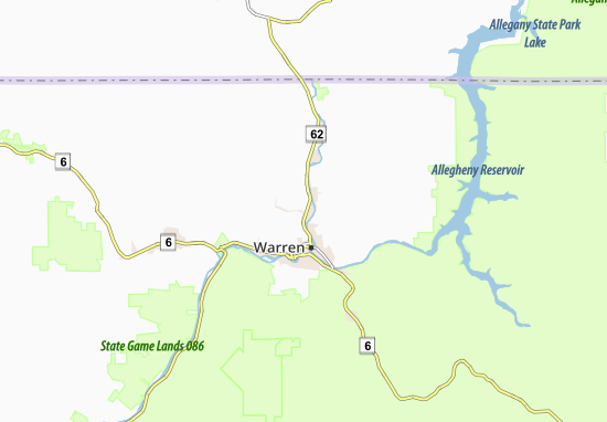 Mapa North Warren