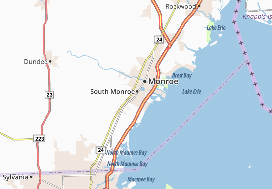 Karte Stadtplan South Monroe