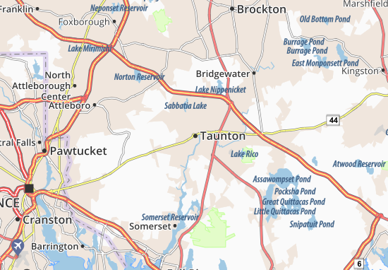 Karte Stadtplan Taunton