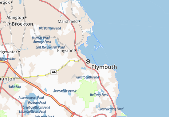 Karte Stadtplan North Plymouth