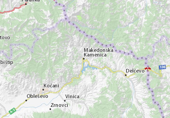 Mapa Kamenica