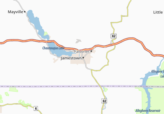 Mapa Jamestown