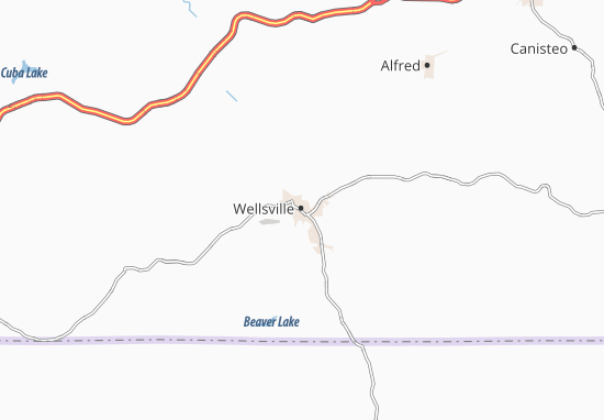 Kaart Plattegrond Wellsville