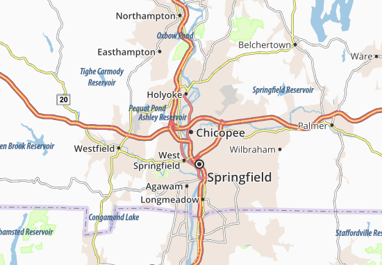 Mapa Chicopee