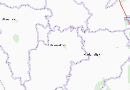 Karte Stadtplan Urkarakh