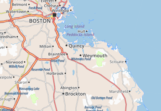 Karte Stadtplan Weymouth