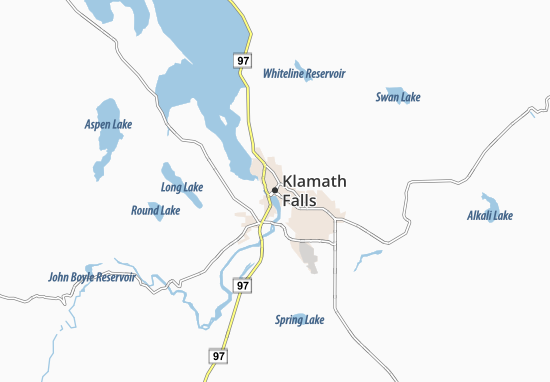 Carte-Plan Klamath Falls