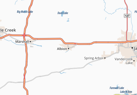 Karte Stadtplan Albion