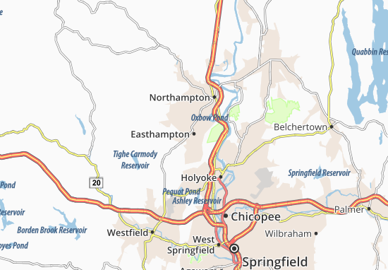 Karte Stadtplan Easthampton