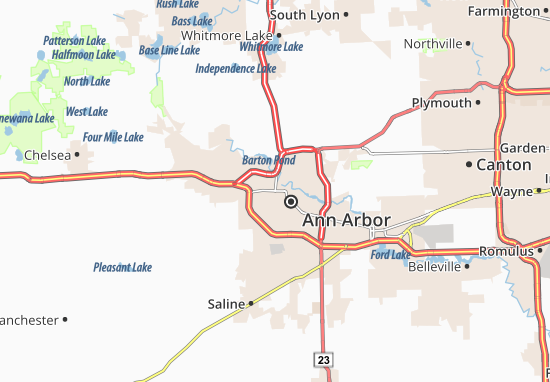 Karte Stadtplan Ann Arbor