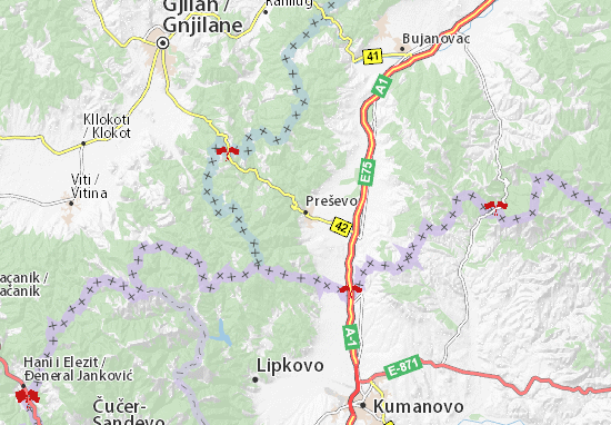 Karte Stadtplan Preševo