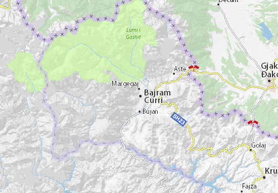 Bajram Curri Map