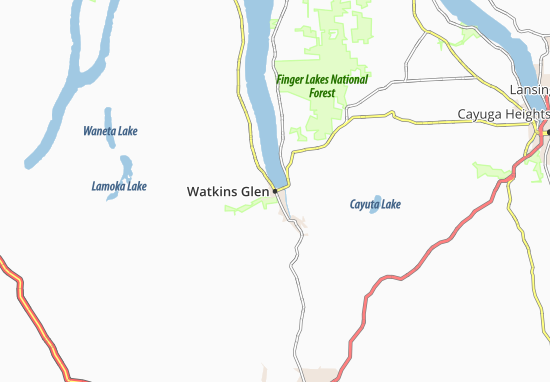 Mapa Watkins Glen